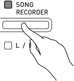 Press the SONG RECORDER button